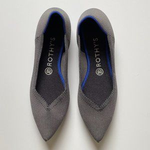 Rothy's The Point Pebble Gray 9